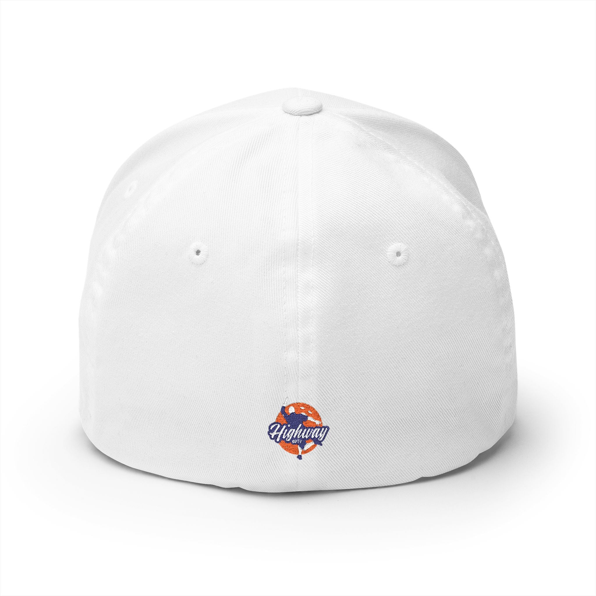 Highway Structured Cap | Embroidered White Cap, Urban Fashion, Unisex Gift, Summer Accessory, Streetwear, Dad Hat