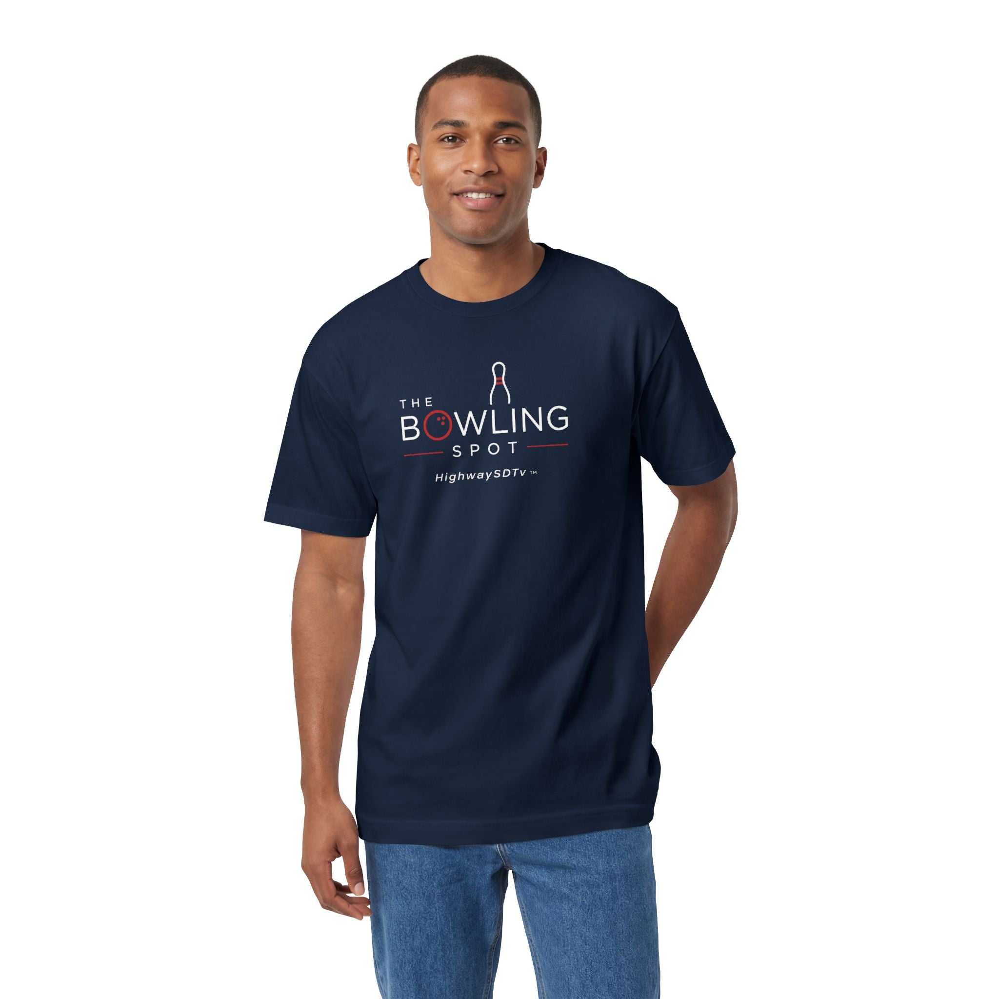Bowling Spot Logo Tee — The Bowling Spot Highway 30TV Orange T-Shirt