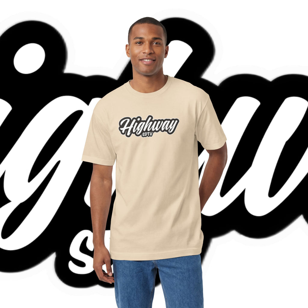Highway Logo Tee — Retro Script 'Highway SDTV' Graphic T-Shirt