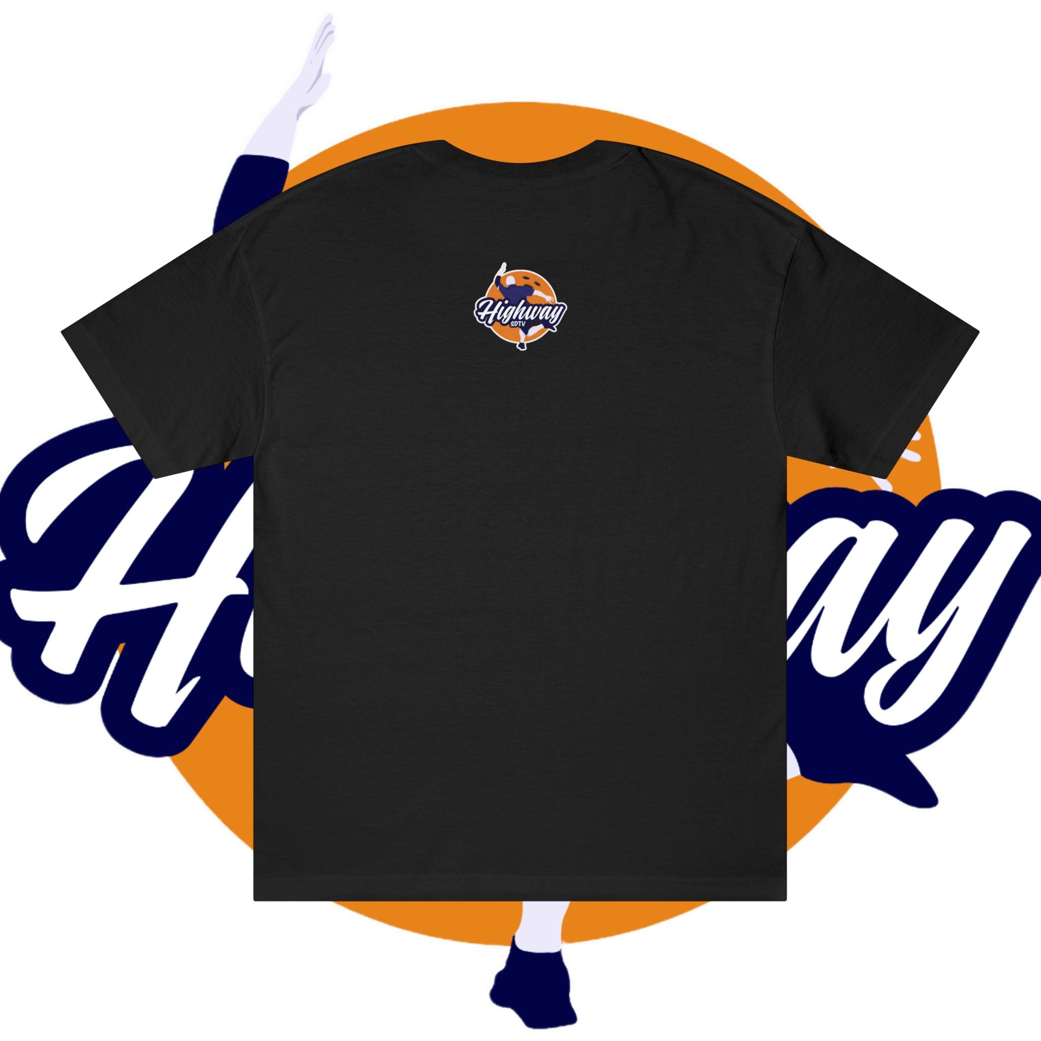 Highway Logo Tee — Retro Script 'Highway SDTV' Graphic T-Shirt