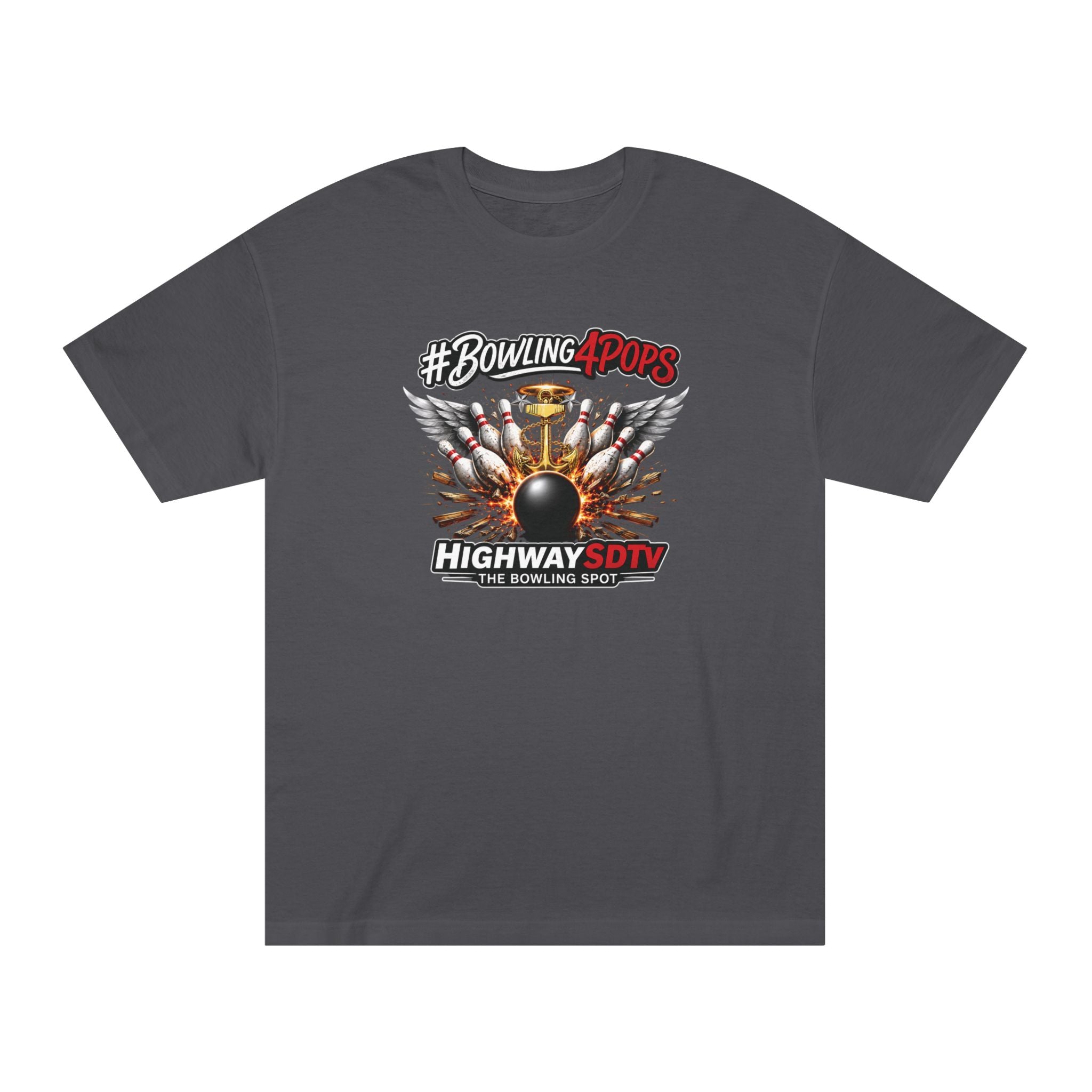 Bowling Pops Tee — "#Bowling4Pops" Highway SDTV Graphic T-Shirt
