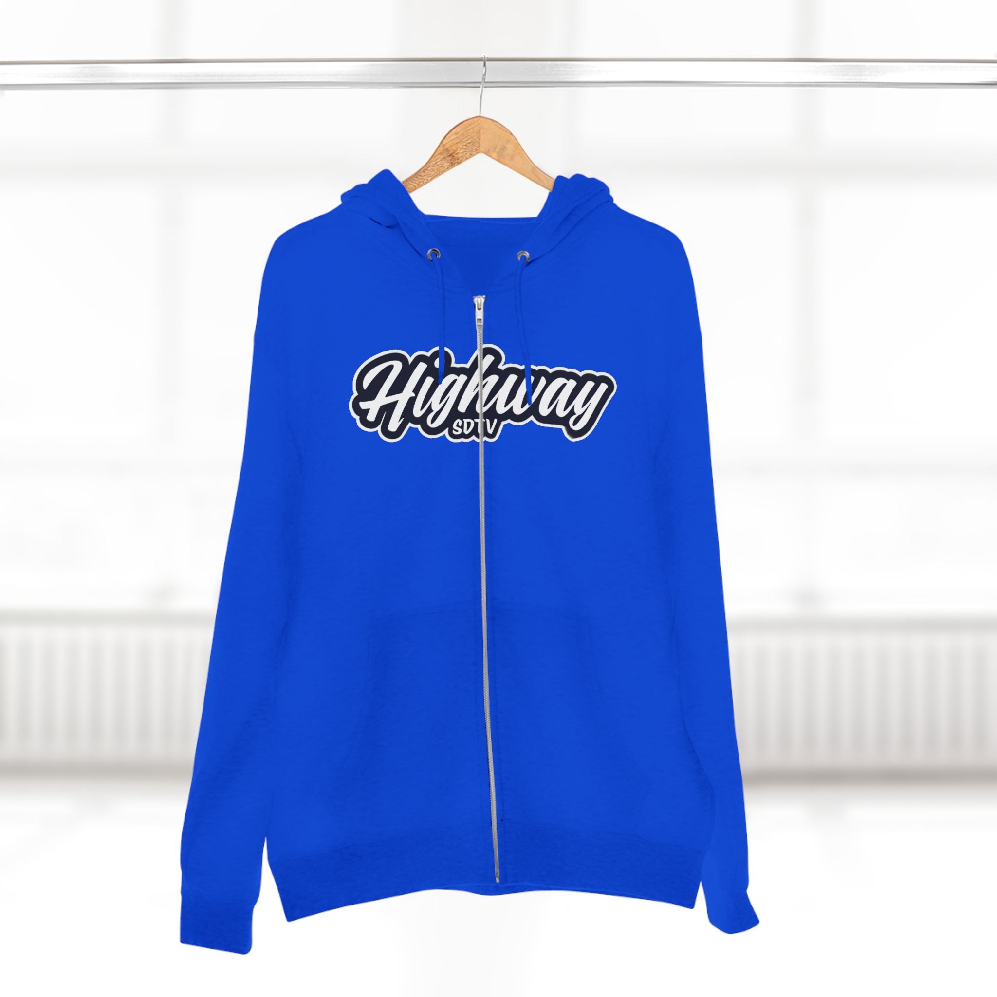 Highway Unisex Zip Hoodie - Casual Comfort for Every Adventure