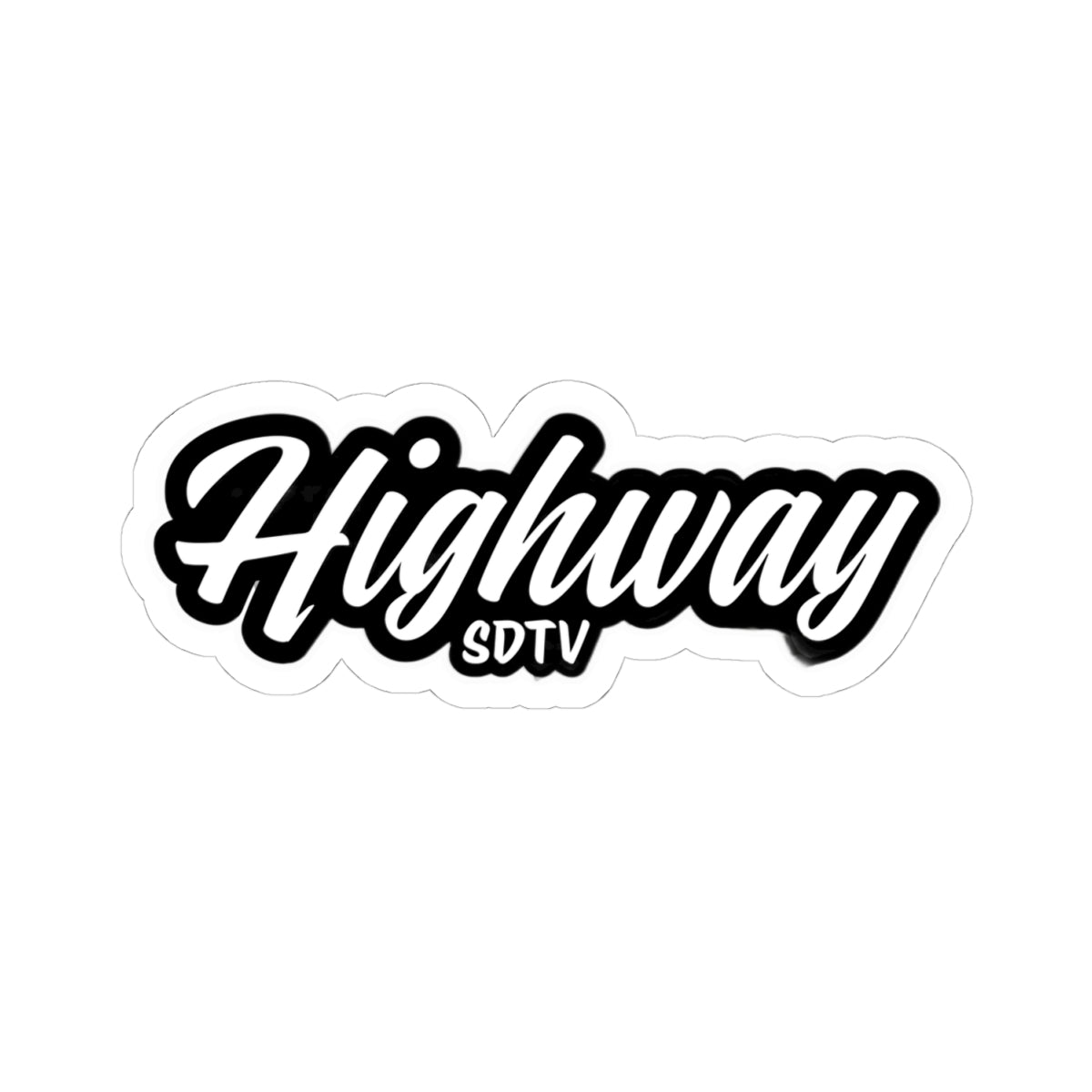 Highway Themed Kiss-Cut Stickers, Laptop Decals, Cool Car Accessories, Trendy Graphic Stickers, Gift Ideas for Travelers