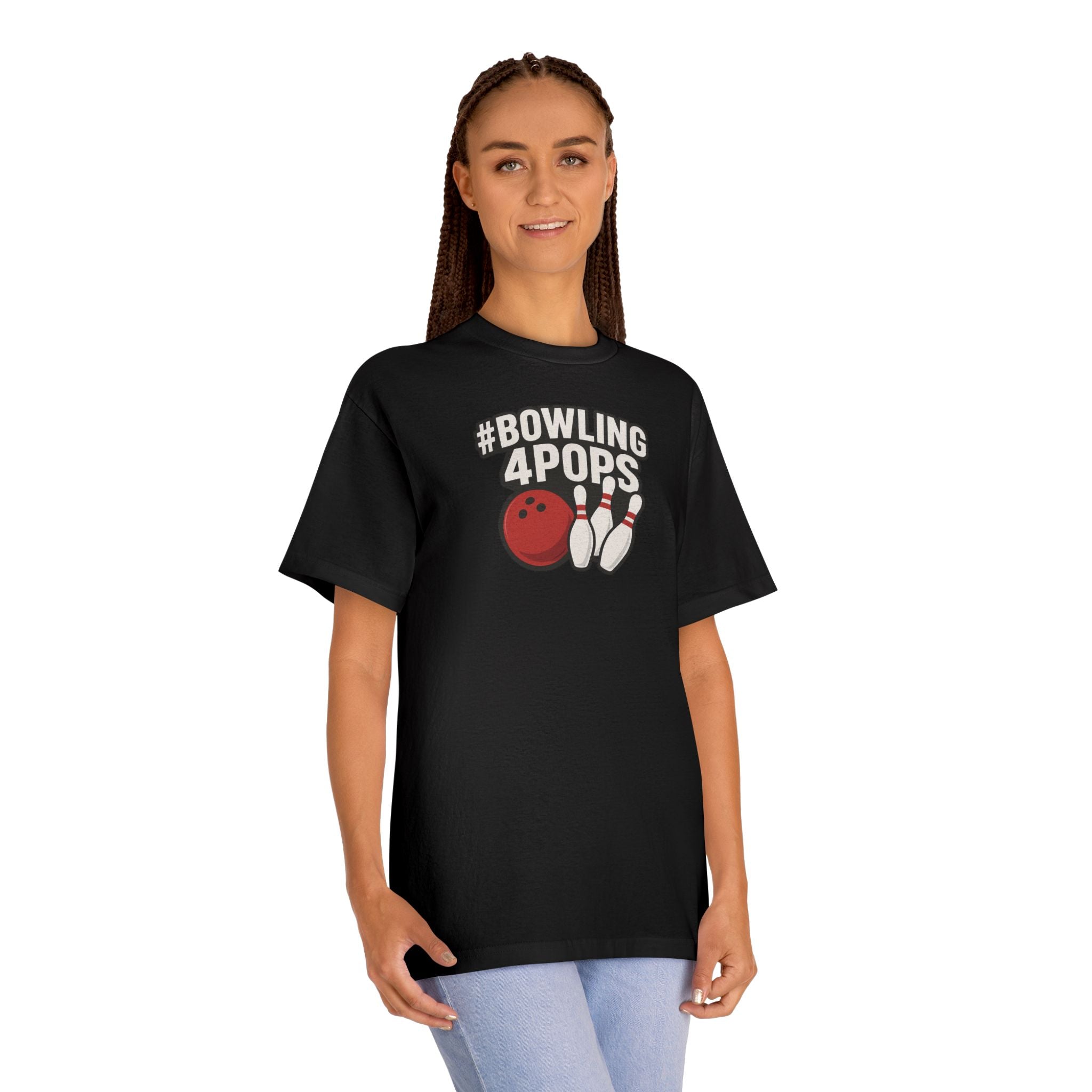 Bowling 4 Pops T-Shirt — #Bowling4Pops Graphic Tee for Father’s Day & Bowling Fans