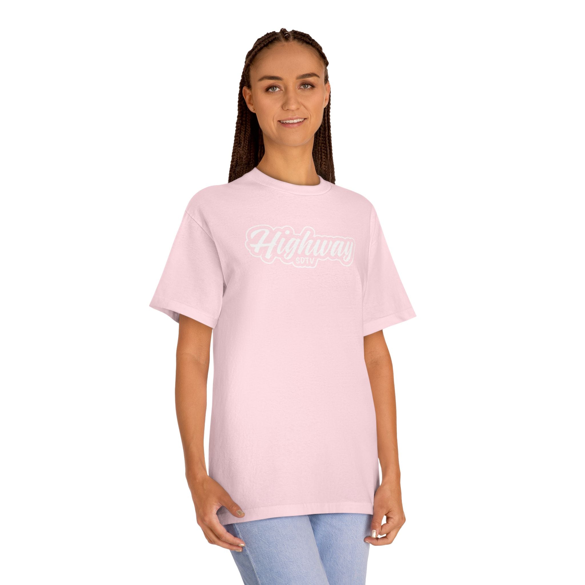 Highway City Logo Tee — Retro Sunset Graphic T-Shirt