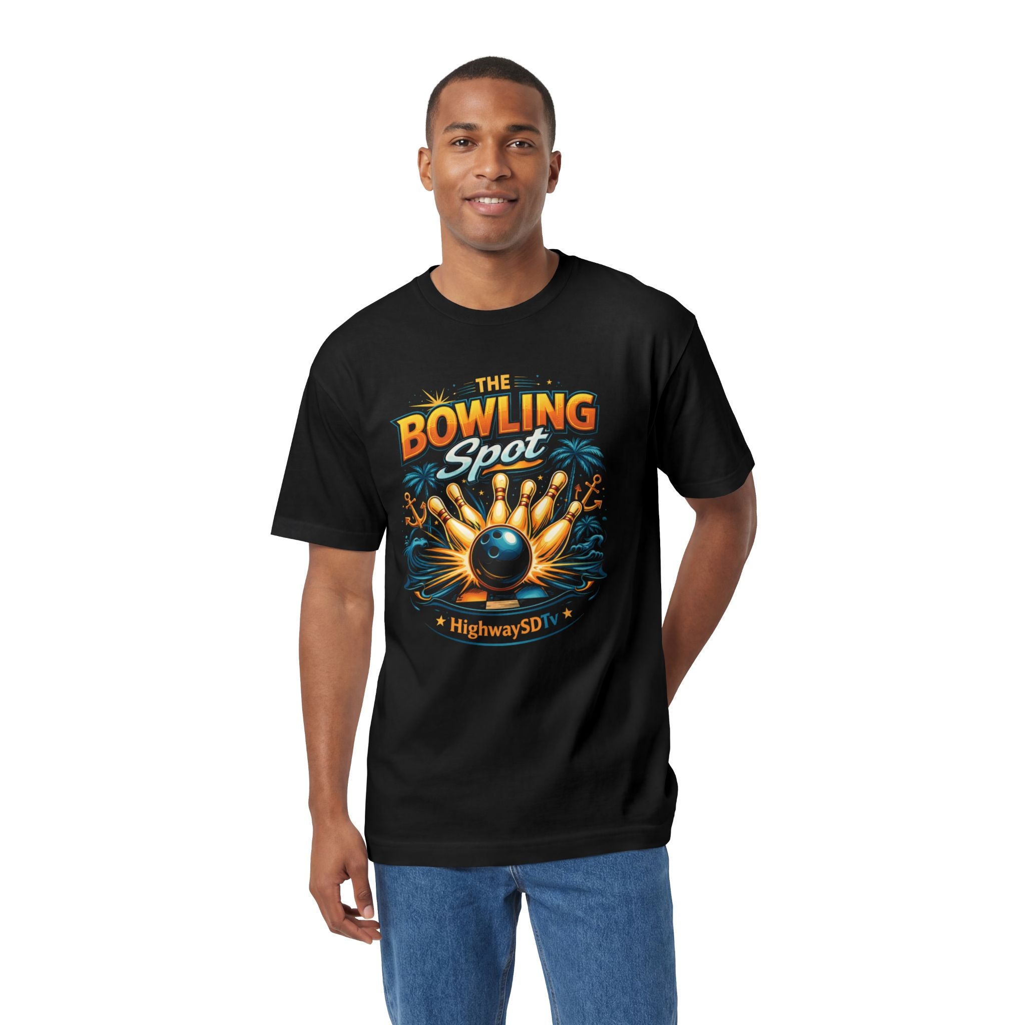 Bowling Spot Tee — Retro Bowling Alley Graphic Shirt