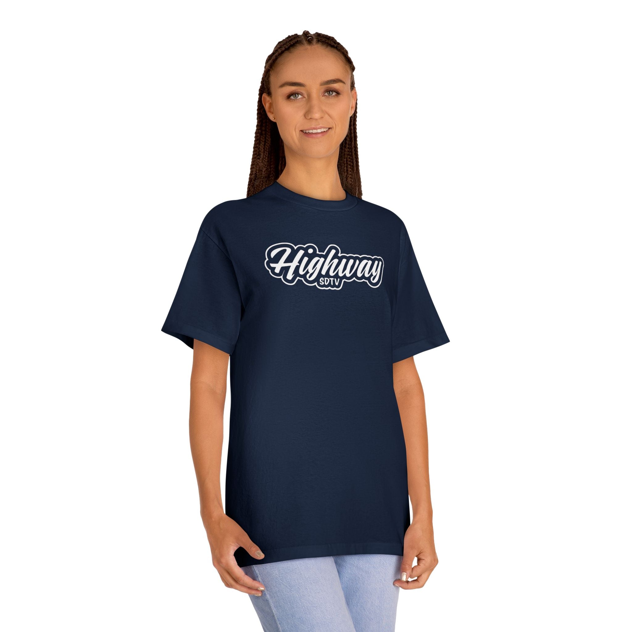 Highway City Logo Tee — Retro Sunset Graphic T-Shirt
