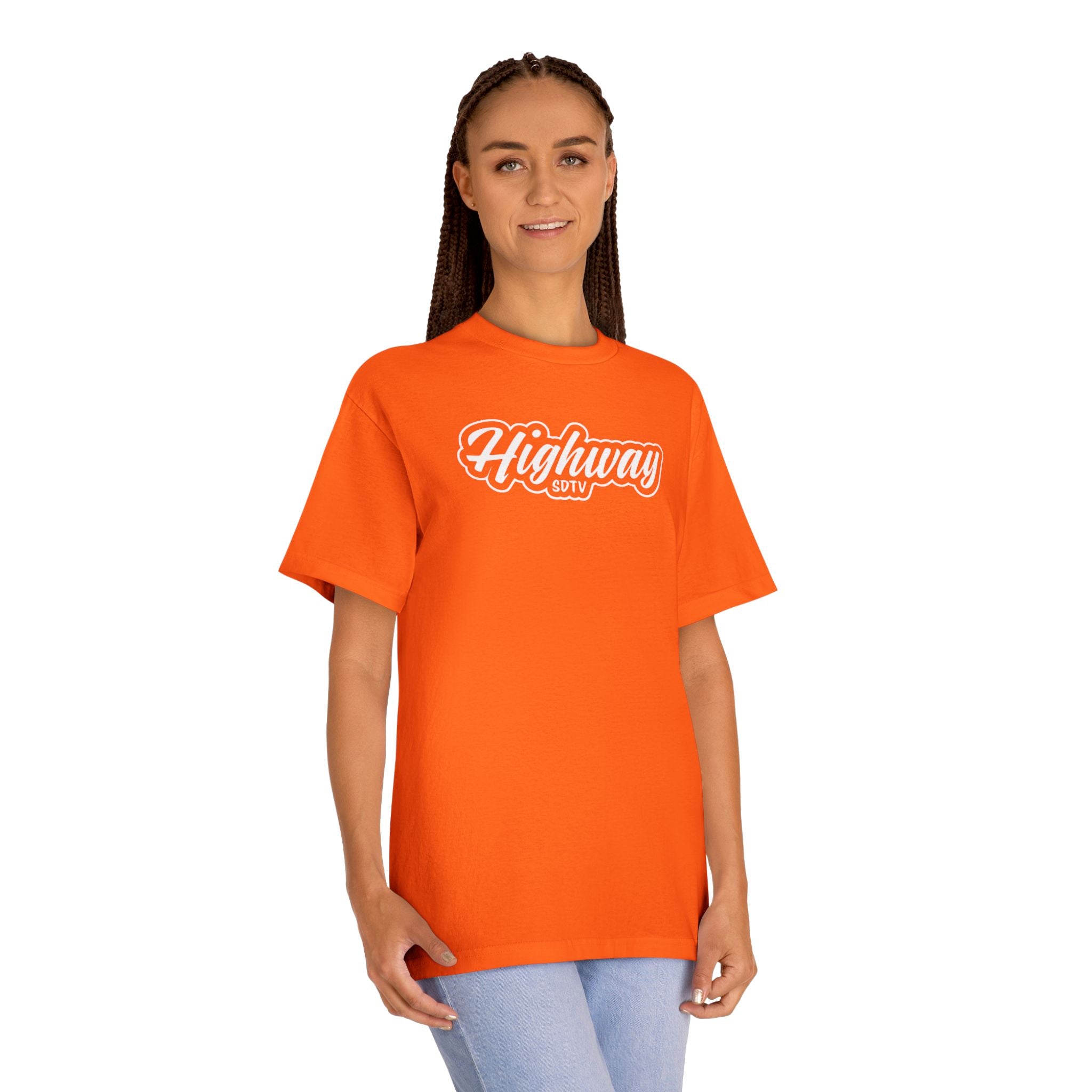 Highway City Logo Tee — Retro Sunset Graphic T-Shirt