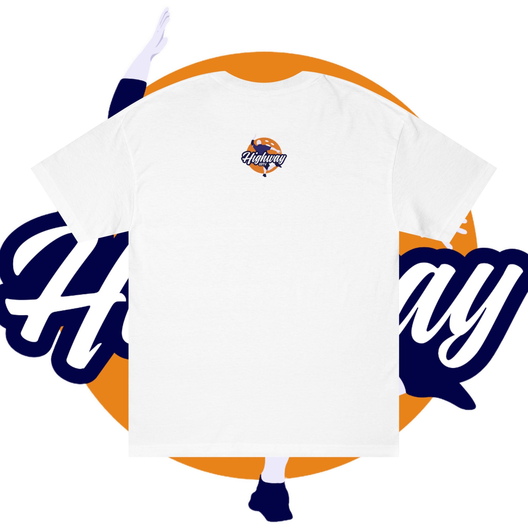 Highway Logo Tee — Retro Script 'Highway SDTV' Graphic T-Shirt
