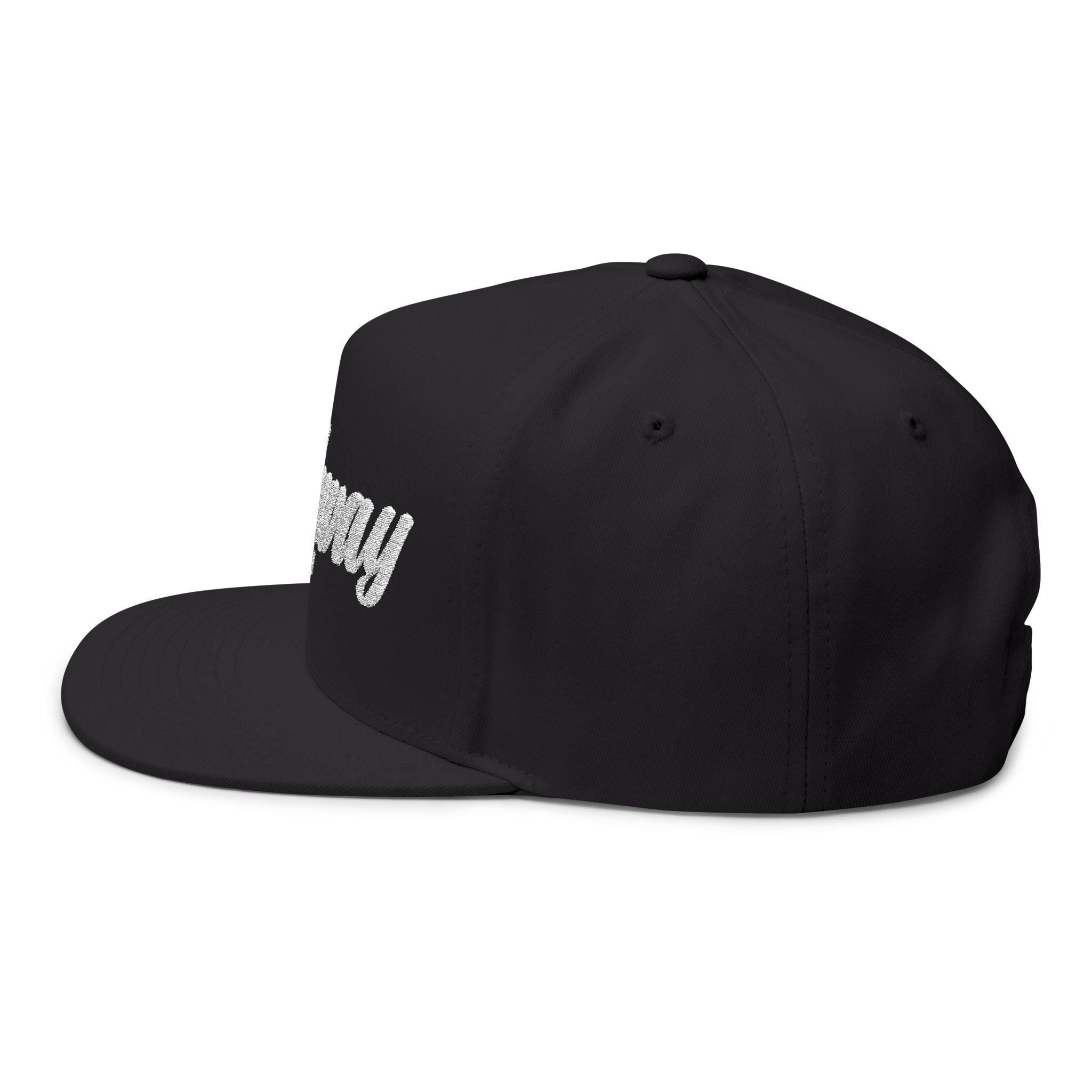 Highway Embroidered Flat Bill Cap | Stylish Snapback Hat for Everyday Wear, Gifts for Him, Fashion Accessory, Casual Cap