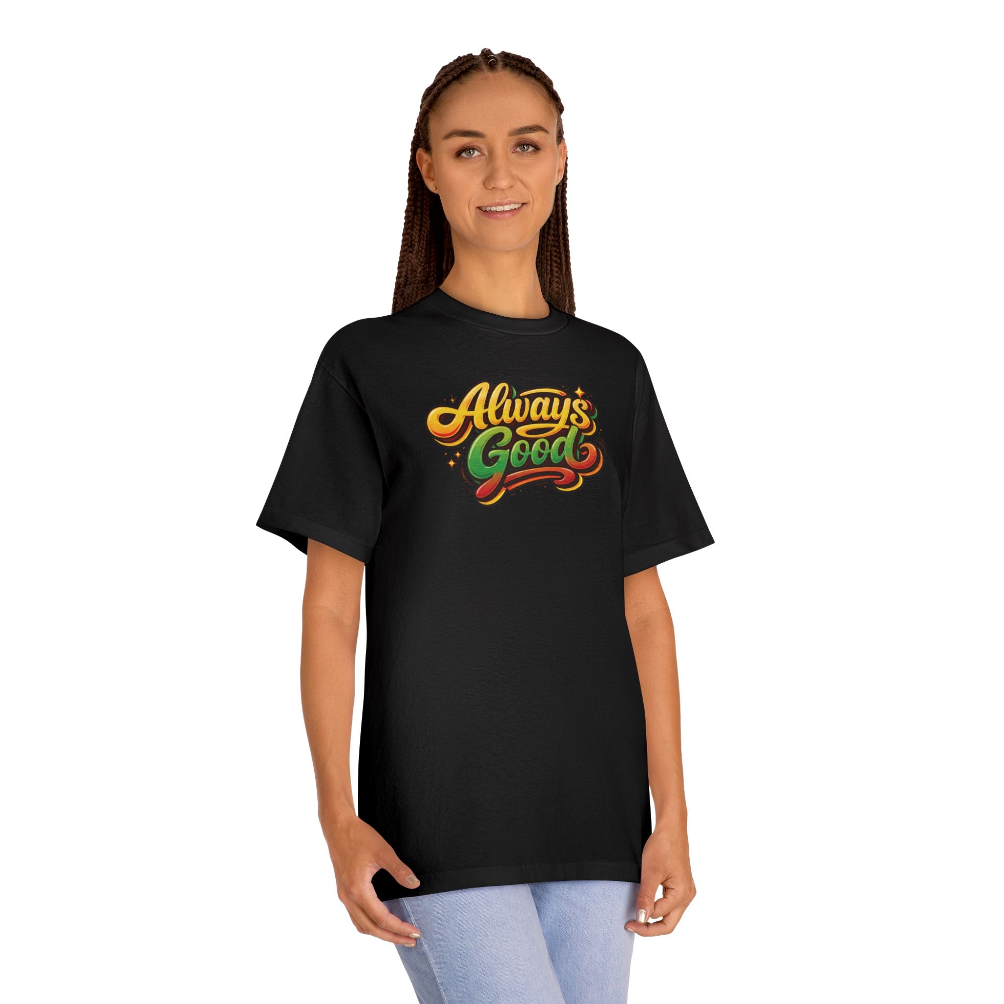 Always Good Tee — Retro Script Graphic T-Shirt