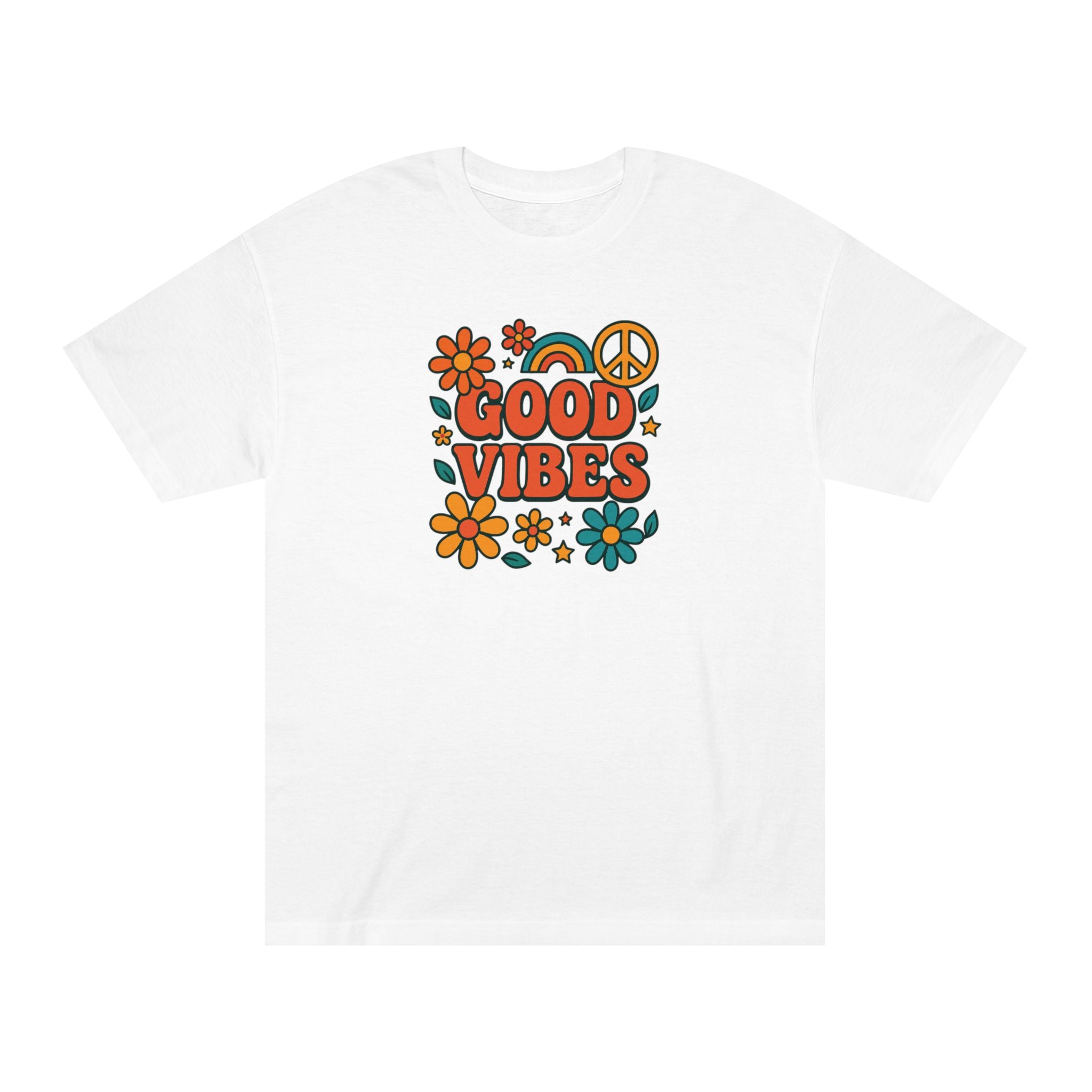 Good Vibes Retro Flower Tee