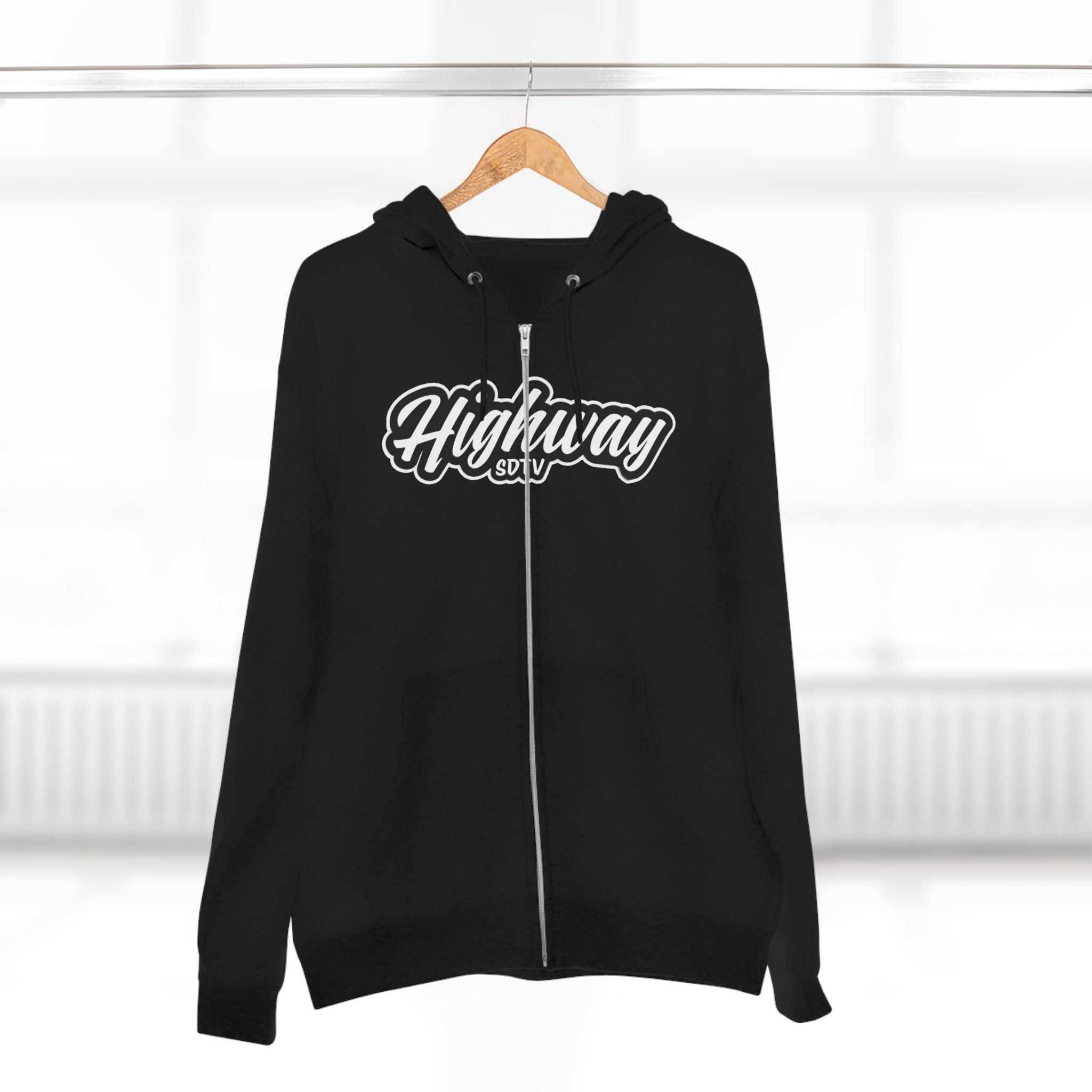 Highway Unisex Zip Hoodie - Casual Comfort for Every Adventure